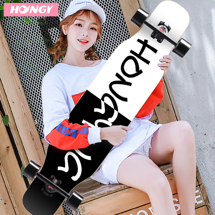 弘鹰专业滑板长板初学者成人青少年刷街韩国男...