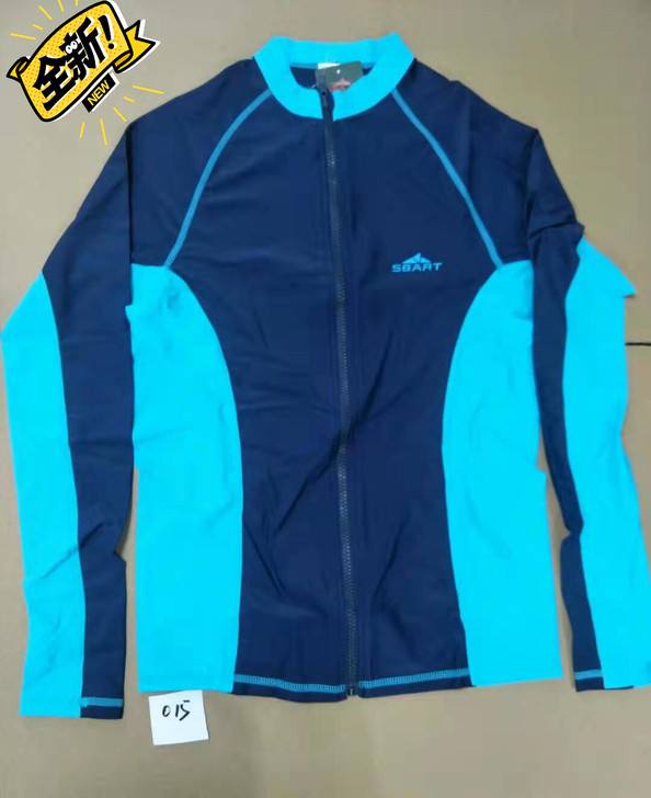 全新男士长袖泳衣，防晒速干温泉浮潜漂流，水...