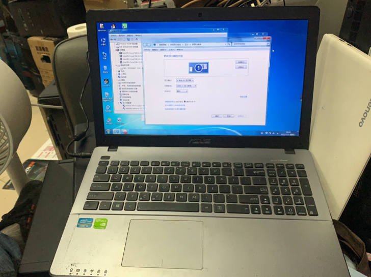 华硕笔记本型号y581c完好无任何问题配置...