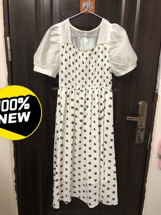 全新，带牌，小清新连衣裙，袖子是天丝料子，...