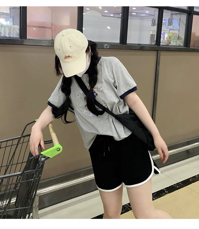短裤女夏季运动裤阔腿薄款高腰宽松显瘦外穿裤子