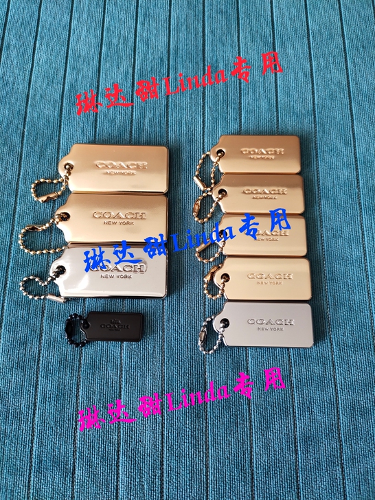 COACH蔻驰金属牌皮牌吊牌身份牌蔻驰CO...