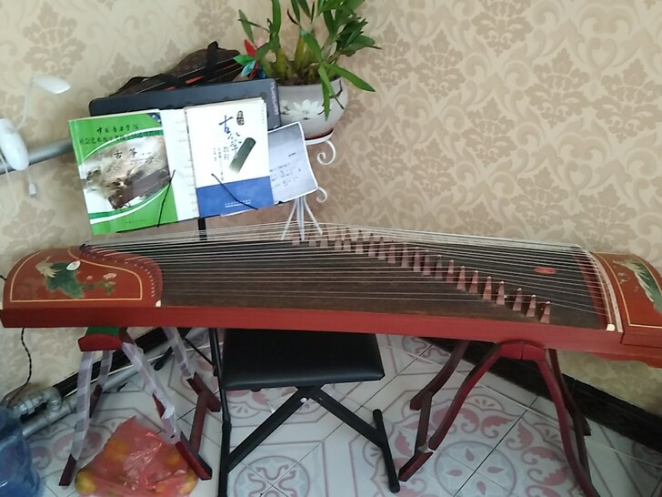 古筝买了半年，给孩子买的，孩子不学了，所以...