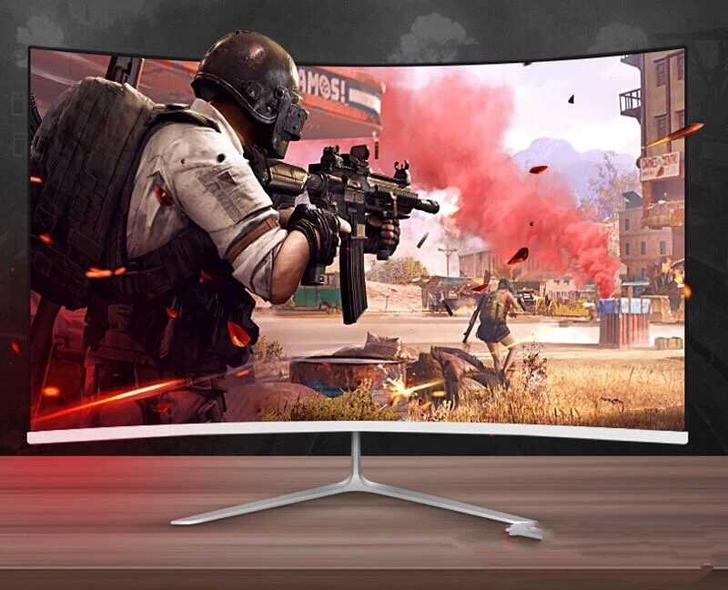 24寸全新曲面无边框电脑高清显示器 75h...