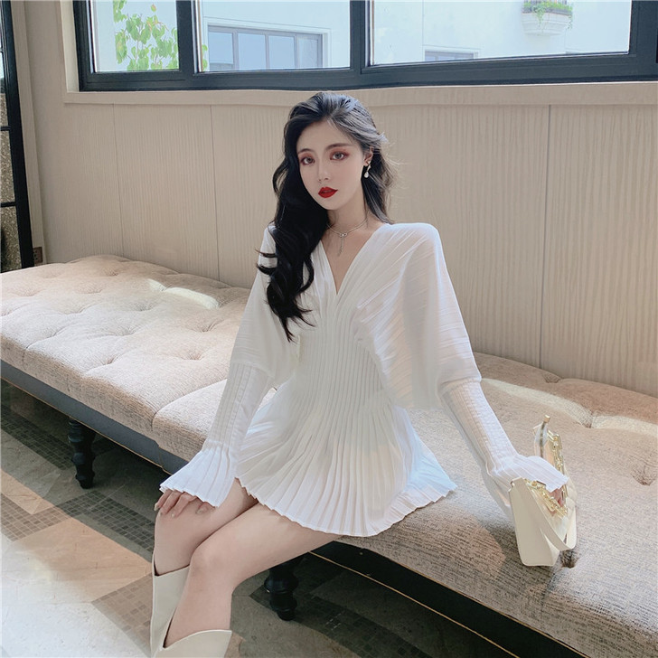 梗桔初恋裙子仙女超仙森系2021年新款秋天...