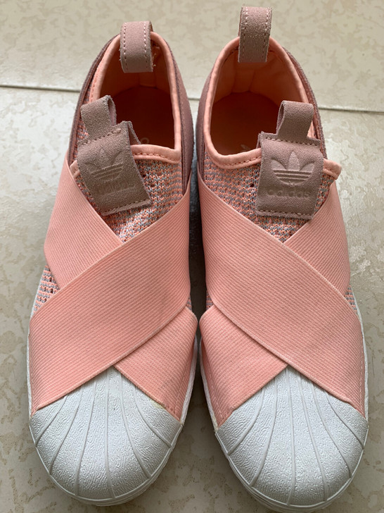阿迪达斯ADIDAS三叶草女贝壳头一脚蹬休...
