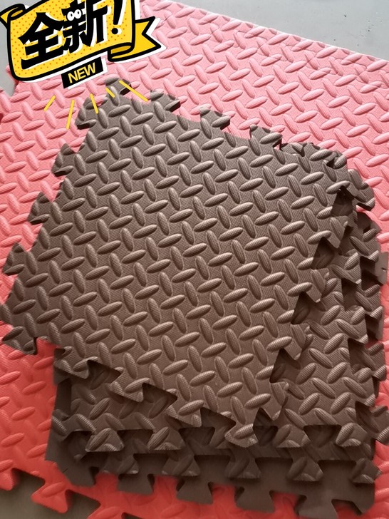 树叶纹30*30*1.2厘米泡沫拼接地垫环...