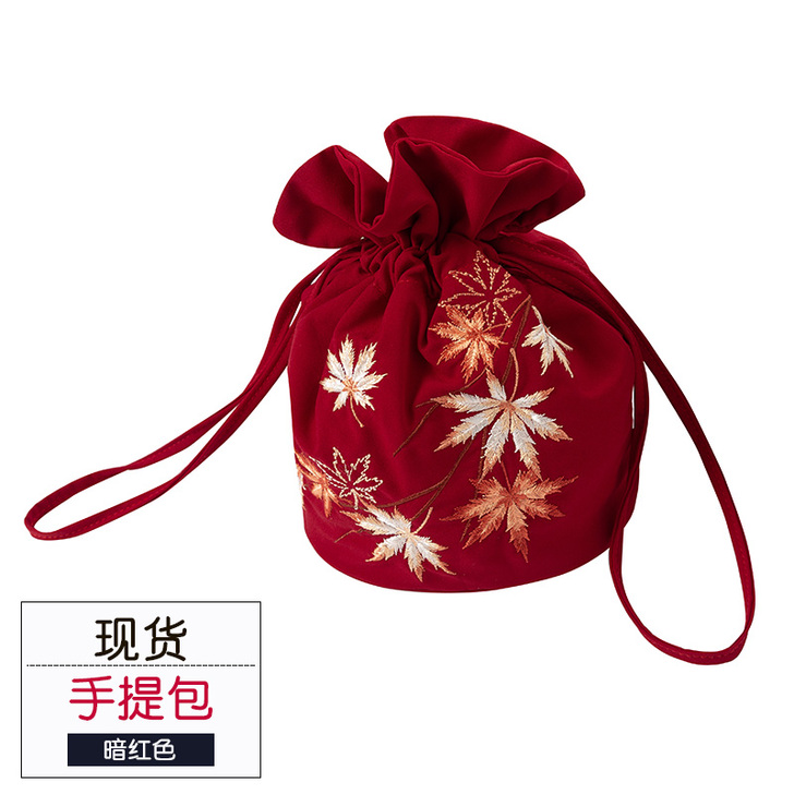 重回汉唐 原创汉服女周边配饰手拿包清新便...