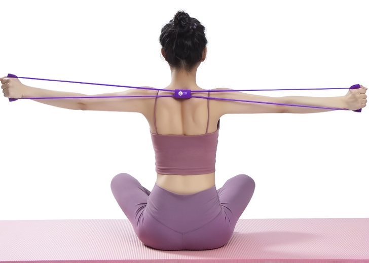 拉力器家用健身弹力练开肩美背拉伸器