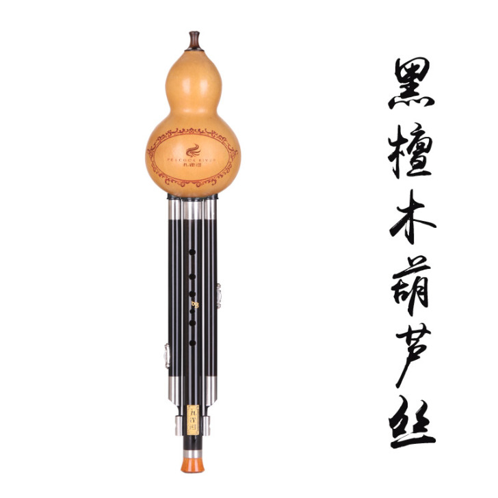 孔雀河葫芦丝C调降B调黑檀木学生演奏小dg...