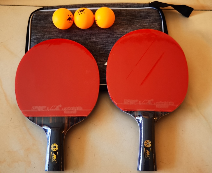 处理全新八星乒乓球拍 送拍包 三个三星球八...