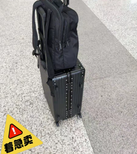 杰西度Zecedo行李箱小型铝框万向轮女男...