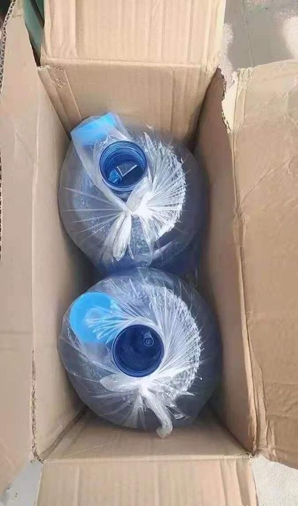 处理纯净水桶饮水机桶手提式圆形水桶矿泉水大...