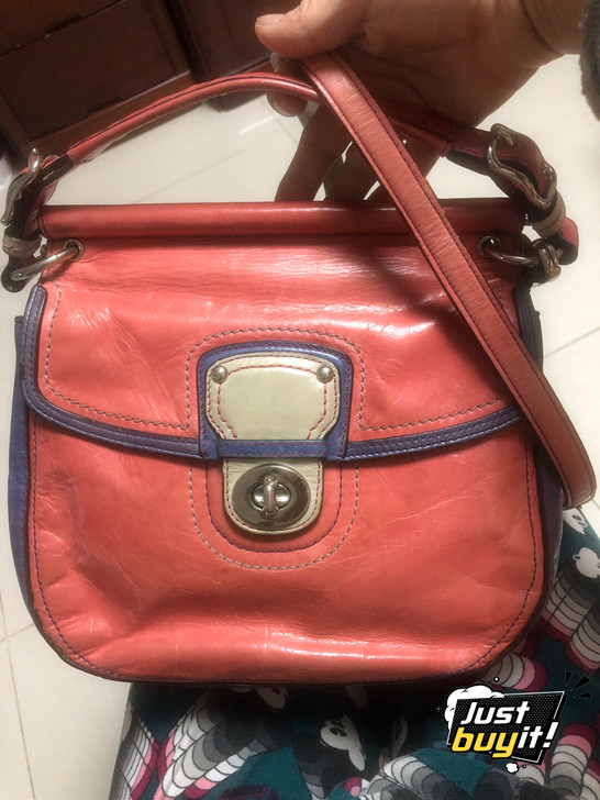 蔻驰coach正品Willis牛皮单肩斜挎包