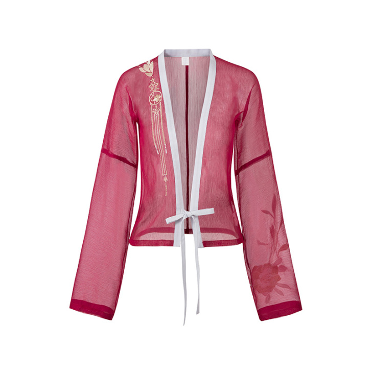 【十三余 小豆蔻儿】[温姬]对襟上衫吊带一...