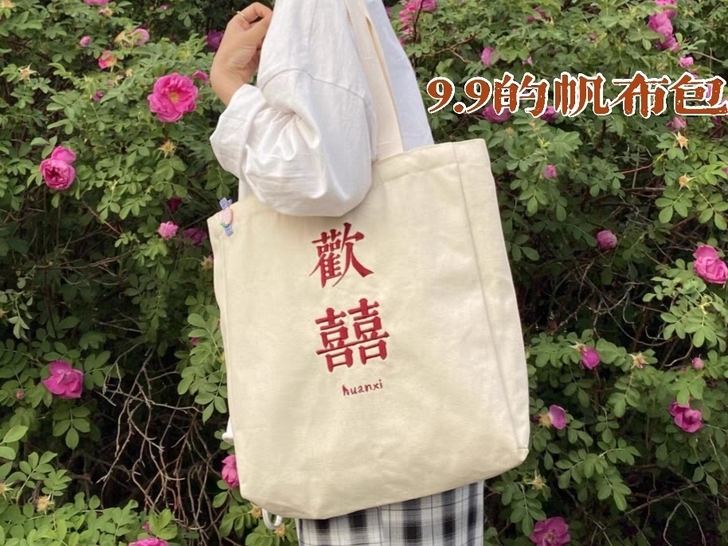 学生装书用的帆布包