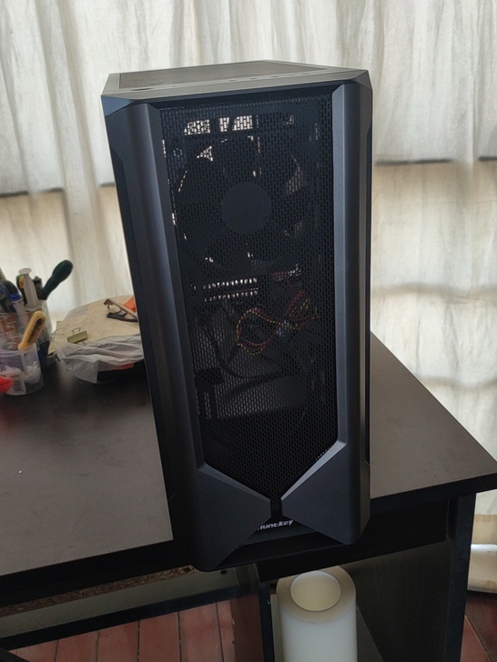 航嘉 GX680H 黑色 机箱水冷电脑主机...