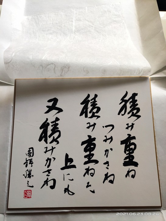 日本书法作品，全新全品，裱起来更好看！中古...
