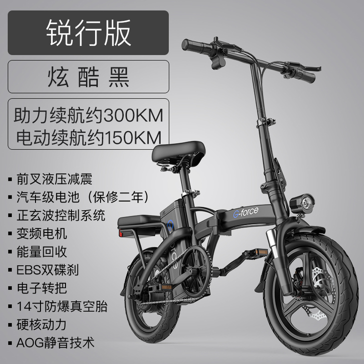 美国G-force 折叠电动自行车锂电池代...