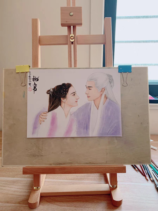 急出一批榉木台式画架儿童油画架美术生画架初...