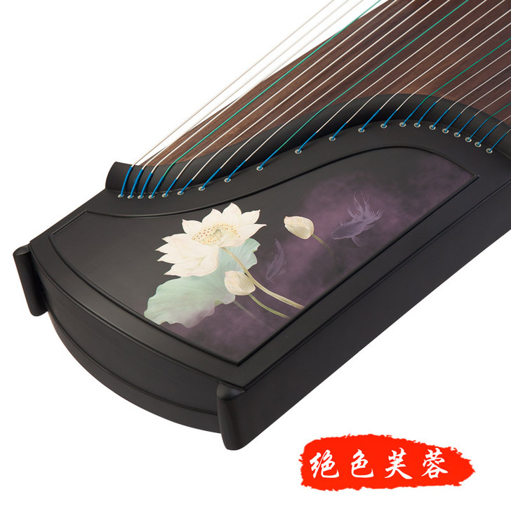 天中古筝专业演奏级彩绘实木古筝入门成人儿童...