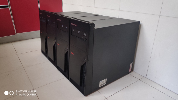 转让公司办公电脑 二手联想四核i5台式机电...