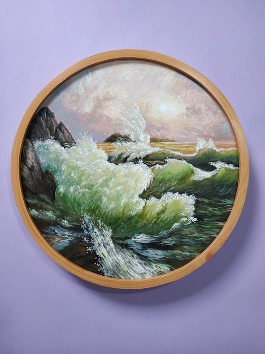 纯手绘油画，40cm，一幅180元，专业亚...