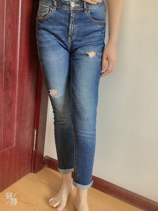 牛仔裤女 腰围70左右 裤子有弹力 ...