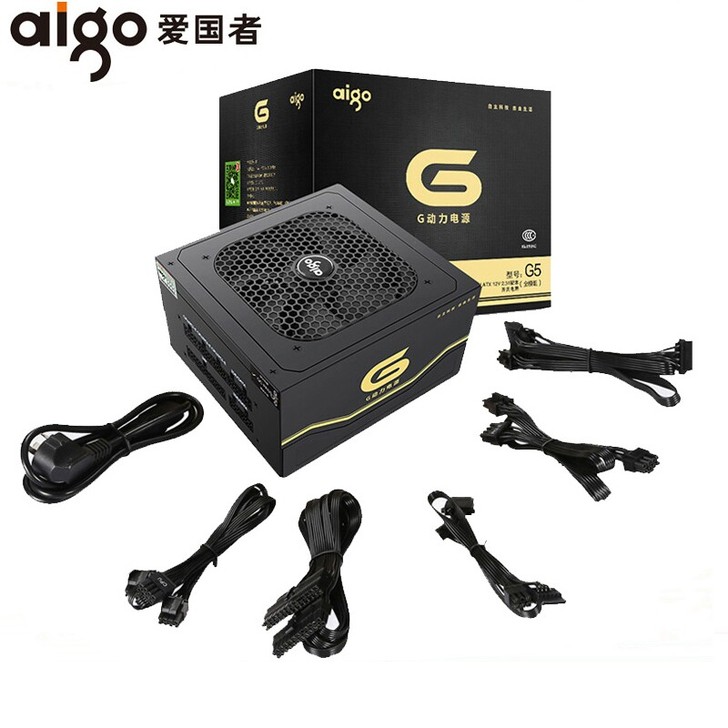 全新aigo爱国者G5模组版 500w电源...