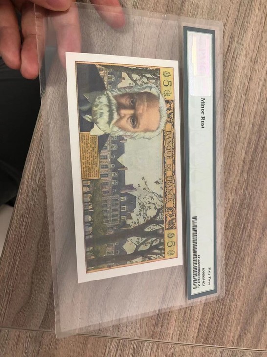 法国纸币,法国pmg,雨果,非流通纸币,非...