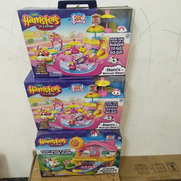 ZURU仓鼠乐园超市别墅汉堡套装电子宠物玩...