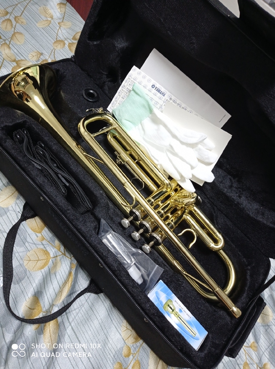 雅马哈小号低价转让，家人买的，没时间练，放...