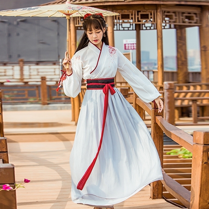 汉元素魏晋交领汉服