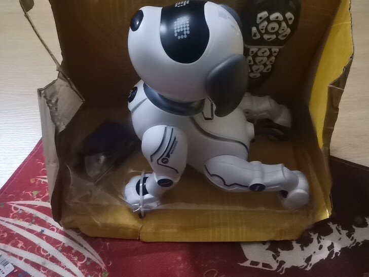 乐能编程特技狗遥控电动智能机器人充电宠物男...