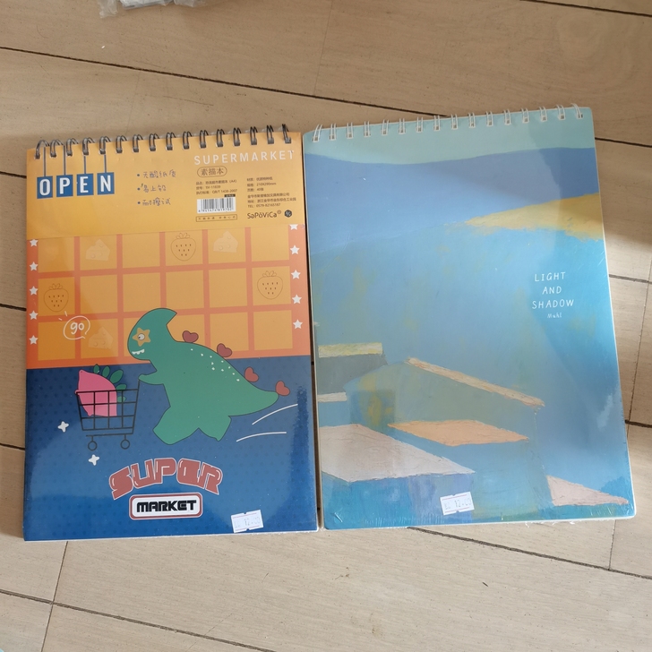 全新 加厚线圈素描本图画本5元/本特价出，...