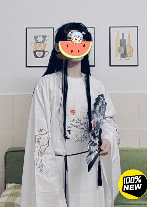 汉服男女同款 明制圆领袍 送宫绦 飞鱼刺绣...