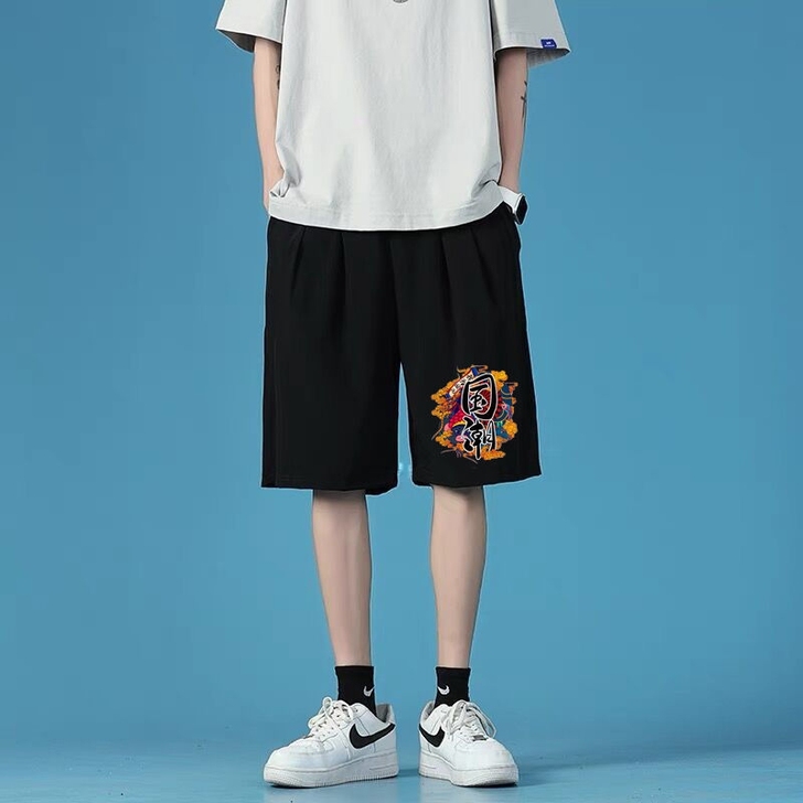 运动短裤男士休闲五分裤潮流宽松夏季篮球裤子...