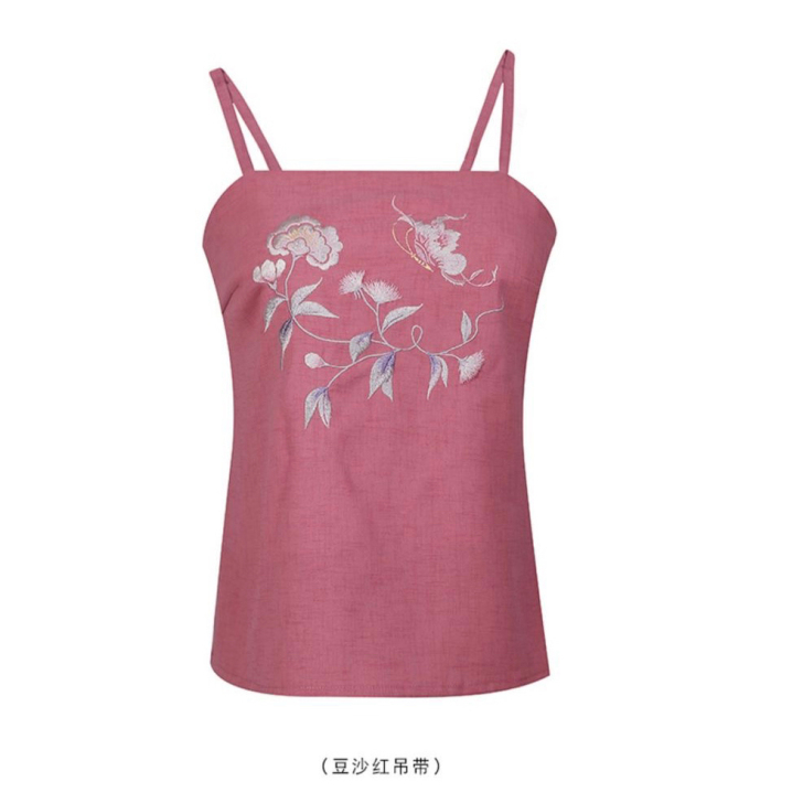 重回汉唐 香引穗吊带  M码 豆沙红  全...