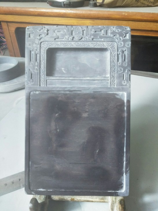 端砚坑仔岩，实用仿古。满堂天青青花，火捺。...
