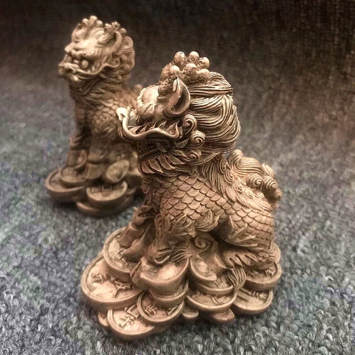 以前乡下收的石雕迷你造景家居复古装饰摆件实...