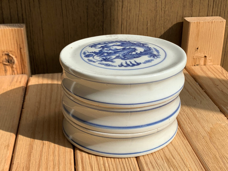仿古瓷调色盘，瑕疵比较多，直径11厘米，品...