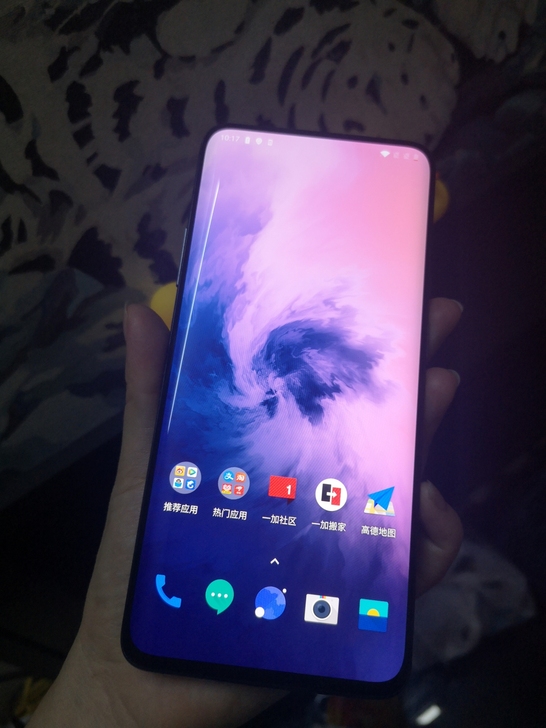 一加7Pro曜岩灰8+256G手机功能正常...