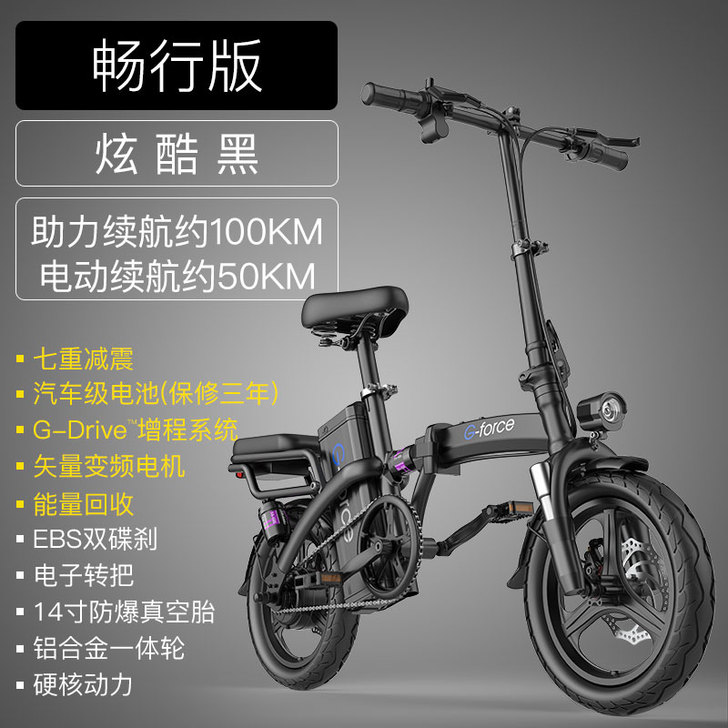美国G-force 折叠电动自行车锂电池代...