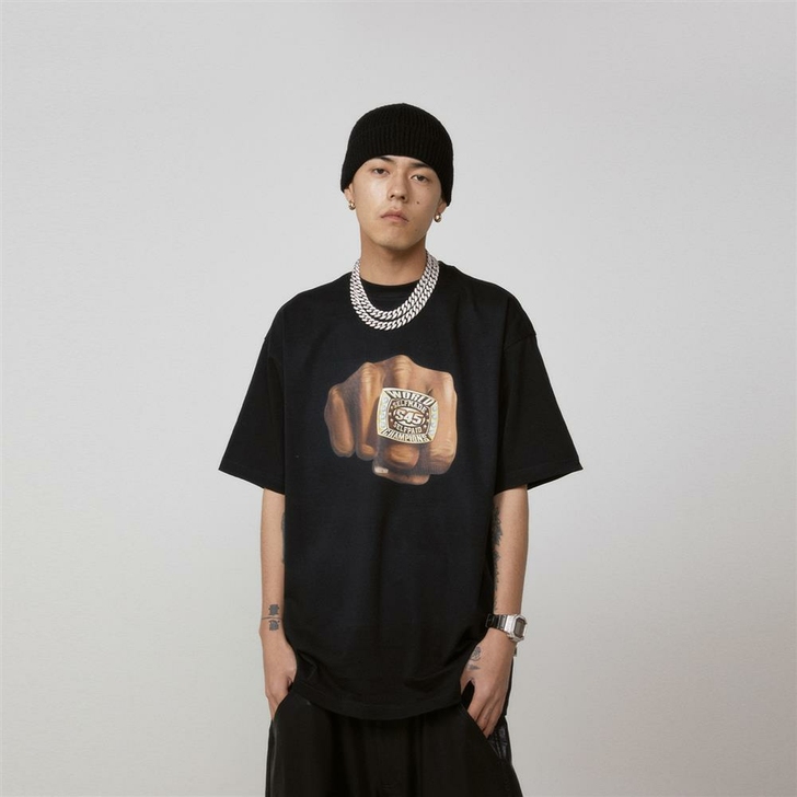 S45 (原1807)春夏新款戒指印花短袖...