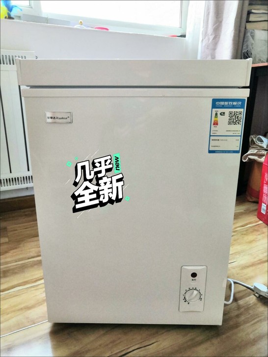 (捡漏)运输损伤冰柜家用小型冷藏冷冻卧式雪...
