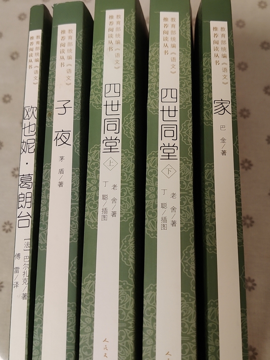 五本名著 高三毕业生闲置卖了《家》巴金
