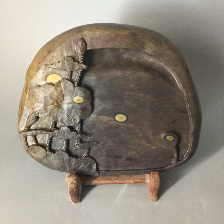 广东肇庆端砚天然石眼手工雕刻