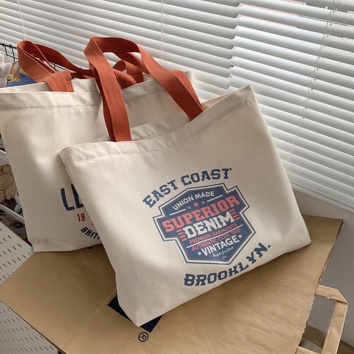 女学生手提单肩帆布包日系原宿韩版ins复古...