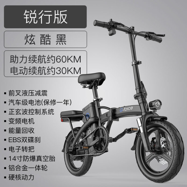 美国G-force 折叠电动自行车锂电池代...