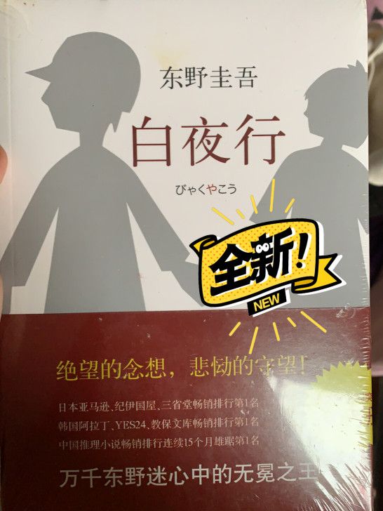 白夜行，东野圭吾，南海出版公司，全新未拆封。